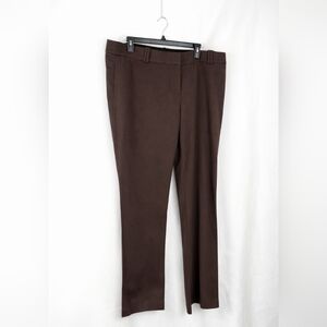 Maurices Plus Size 20 Long Brown Dress Pants Straight Leg Career